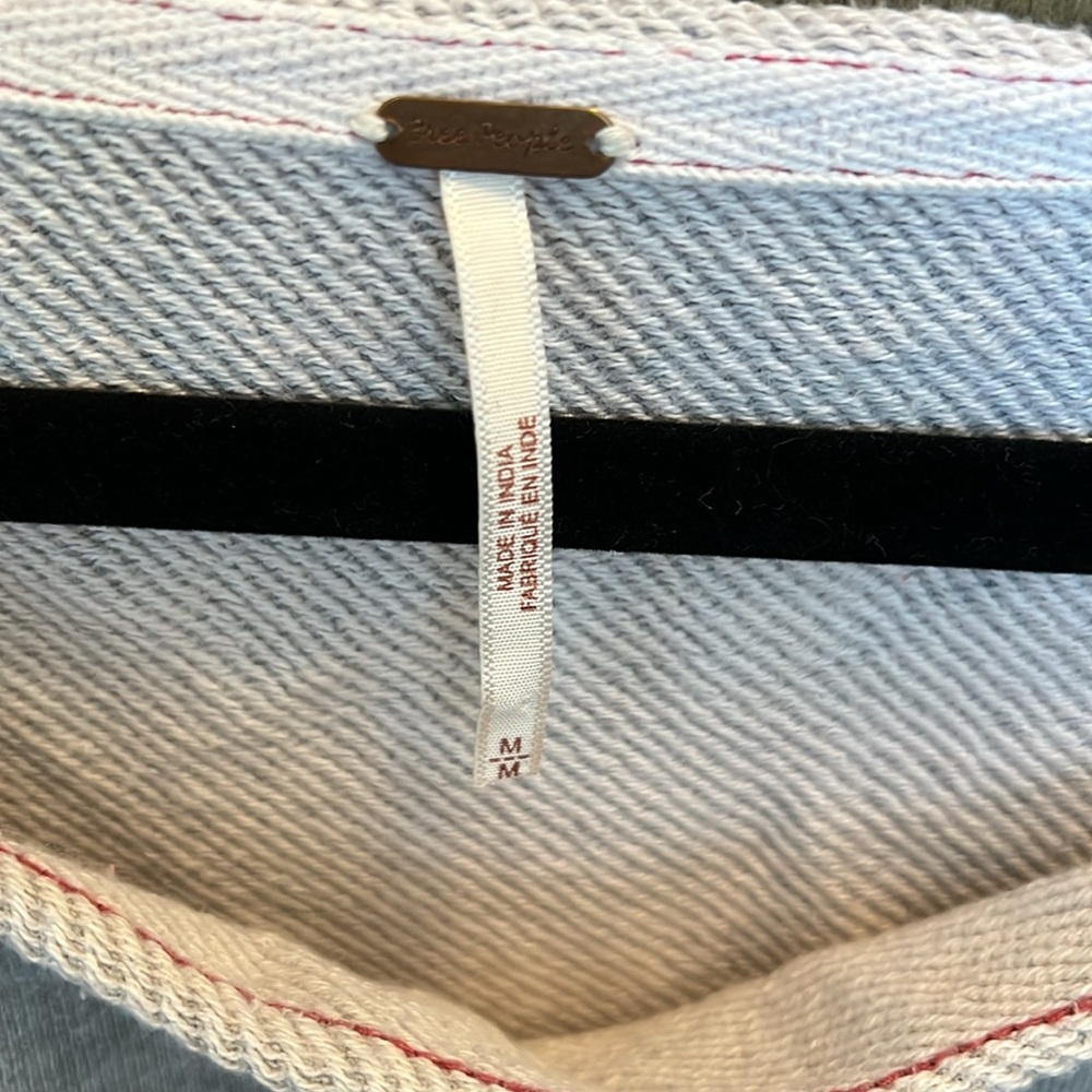 Free People Mantauk Colorblock Cropped Sweatshirt - Picture 8 of 9